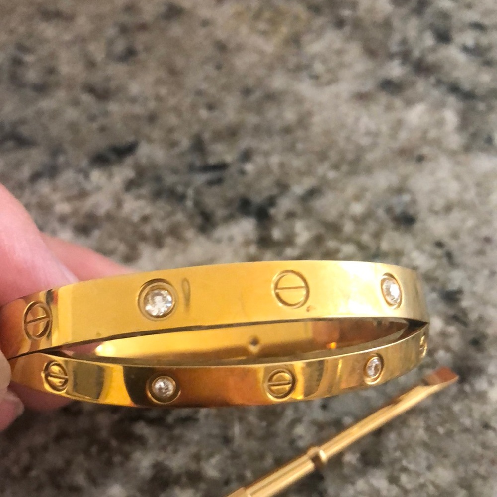New gold bracelet